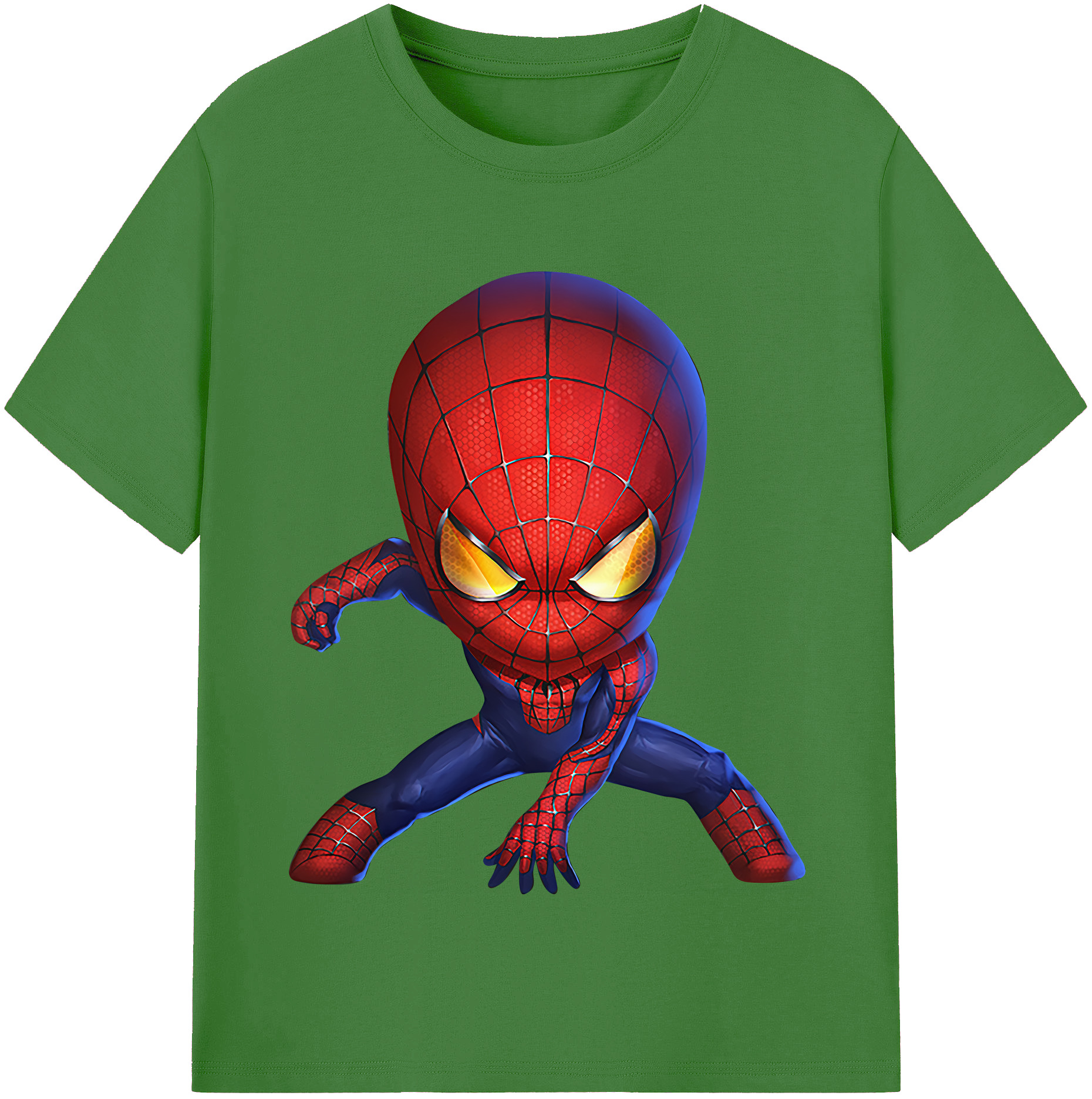 （画像用） Spider Man スパイダーマン レディースカジュアルプリントTシャツ（綿100％）